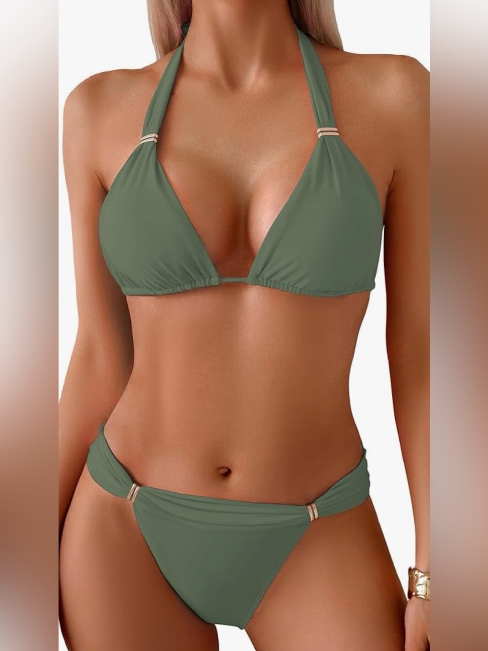 NWT! Olive Green Bikini SET from AMAZON (currently on Amazon for $34)